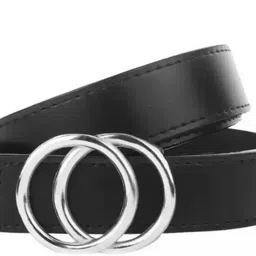 asmleather Women Casual, Party, Evening Black, Silver Artificial Leather Belt-picture-14