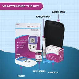 rgb Safe Accu 2 Blood Glucose Monitor with 10 Glucometer Strips Glucometer image 2