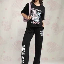 tokyo talkies Tshirt Pant Co-ords Set-picture-25