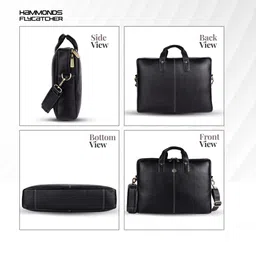 hammonds flycatcher Men Black Messenger Bag - Extra Spacious image 5