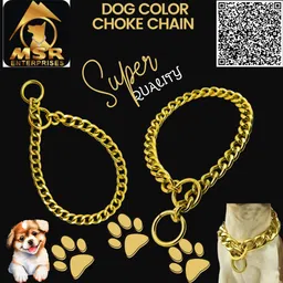 msr Durable Dog 2 Feet Choke Chain in Rose Gold, Exquisite, Secure, Size : S / NO.10 Dog Choke Chain Collar image 5