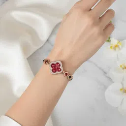 sparkplug 'Girls Bracelet Red diamond crystal analog wrist watch pack of 01 Analog Watch - For Girls RCRYSTAL021F-picture-19