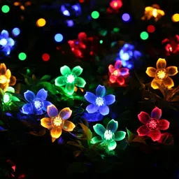 nisco 40 LEDs 8 m Multicolor Color Changing, Flickering Flower Rice Lights image 3
