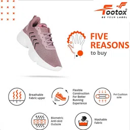 footox Trendy Casuals Running Shoes For Women image 3