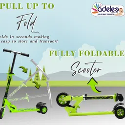 odelee 3 Wheel OT Skates Kick Scooter for Boys and Girls with Rear Break image 4