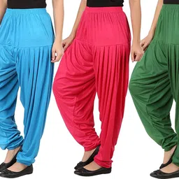 just try fashion Solid Viscose Women Harem Pants image 2