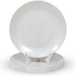 ariya 10.5 Inch Melamine Marble Full Serving Plates Plate Set of 6 Dishwasher Safe Rice Plates-picture-10