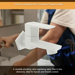 r. n. RG2001A32 PTMT Bib Cock Foam Flow Water Tap for Bathroom & Kitchen With Flange G20 Bib Tap Faucet image 3