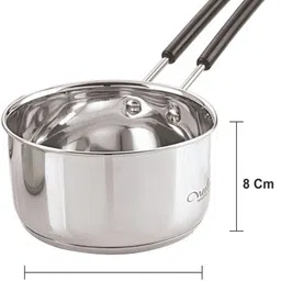 neelam Stainless Steel 10 22G Induction Bottom Saucepan 1150 ML Sauce Pan 16.5 cm diameter 1.15 L capacity image 3