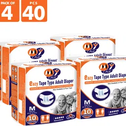 myaid Easy Tape Type|Medium|Waist 76-114cm|Fast Absorption|Odour Lock |Unisex| Pack- 4 - M-picture-26