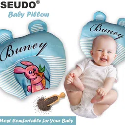 Mustard Seeds Baby Pillow Pack of 1 Toons & Characters Pillow for Newborn Baby-Round Head Shaping Baby Pillow, 0-12 Months-image-95