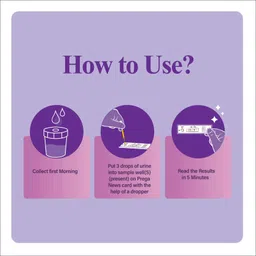 preganews Value Pack( 2 Gloves + 2 Urine Containers + 2 Pregnancy Test Kits ) x Pack of 5 Pregnancy Test Kit image 5