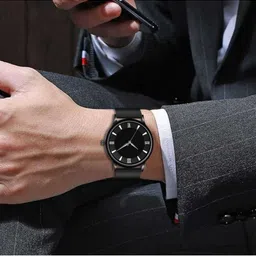 just like Silicone Strap Boys Analog Watch Analog Watch - For Men JL-101 Black Silicon Strap image 4