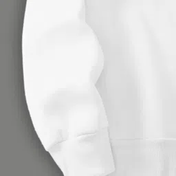 ausk Men Solid Mandarin Neck White Sweater image 4