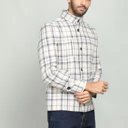 chkokko Tweed Checkered Coat For Men image 4