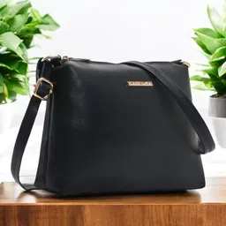 women marks Black Women Sling Bag - Mini BLACK-PLANE-POUCH-picture-23