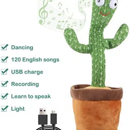 as traders Cactus Toy Talking Cactus Plant Plush Toy Dancing Cactus 420-picture-13