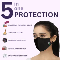 masq Lilly Washable Cloth Mask With Melt Blown Fabric Layer image 4