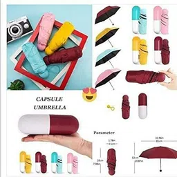 jeny Travel Umbrella Windproof and UV Protection with Capsule Case - Capsual Umbrella Umbrella image 4