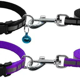 w9 Set of 2 Nylon Reflected Tape Leash Collar Set for Small Puppy-1.5cm x 120cm 120 cm Dog & Cat Strap Leash-picture-17