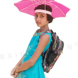 Kids Sun Shade Cap Umbrella Waterproof Lightweight Daily Use Rain CoverB_94 Umbrella-image-56