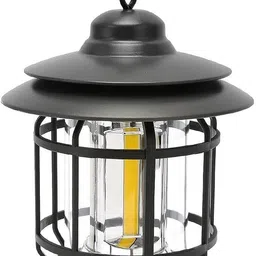 xydrozen Ambiance Decoration Camping Lantern Lamp Black Metal, Plastic Hanging Lantern-picture-33