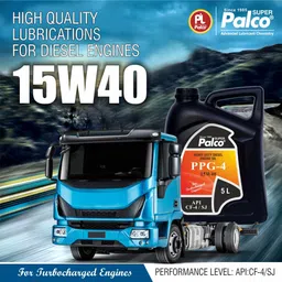 pl super palco PPG-4 15W40 Heavy Duty Diesel Engine Oil 5 Litre API CF-4/SJ Multigrade Engine Oil for Diesel Car Trucks for Turbocharged Engines Excellent Oxidation Stability Heavy Duty Engine Oil image 4