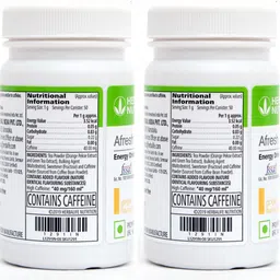 herbal nutrition life Afresh Energy Drinks Mix Ginger + Peach Flavour (1+1 ) | Energy Drink image 3