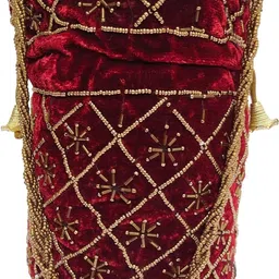 athizay Girls Blue, Maroon, Gold Potli image 3