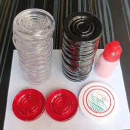 indrova CARROM BOARD 20X20 INCH, LUDO & SANPSEEDI, RED FRAME, BEST GIFT FOR KIDS 50 cm Carrom Board image 2