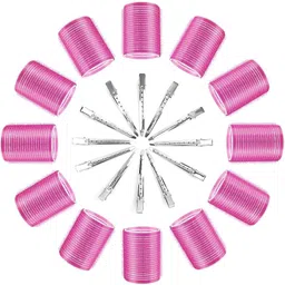 siyaa hair medium roller ( SET OF 6) with hair 12 clip Silver Hair Curler-picture-15