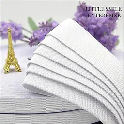 little smile Woven White Elastic image 2