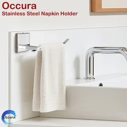 occura Premium Napkin Hanger 9.84 inch 1 Bar Towel Rod image 2