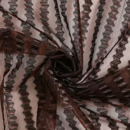 fabrilia 152.4 cm (5 ft) Window Tissue Semi Transparent Curtain (Pack Of 4) image 5