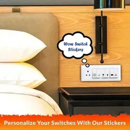 raimo hub 1.5 inch 1.5 cm Switch Board Stickers For Home Fan, Light,TV, Etc Self Adhesive Sticker Self Adhesive Sticker image 4