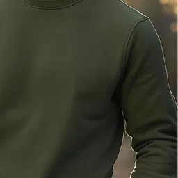 dinsha Men Full Sleeve Solid Sweatshirt image 3