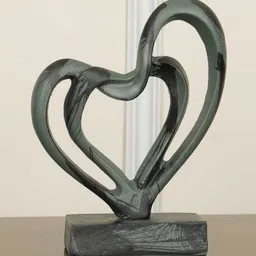 casacraft from pepperfry Heart Within Heart Green Artifact (Sp Green) image 1