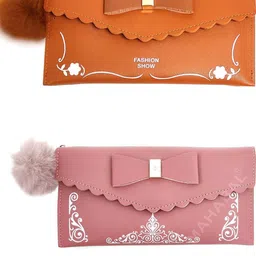 mahabal Casual, Party, Formal Brown, Pink Clutch-picture-23