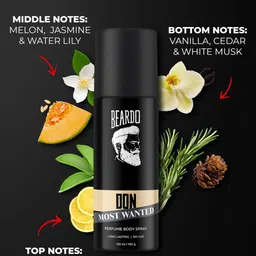 BEARDO Set of 3 Long Lasting Perfume Body Spray 120 ml(100 g) each image 3