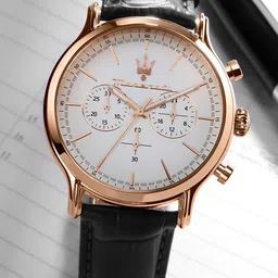 Maserati Classic Men Leather Straps Analogue Watch R8871618016-image-9