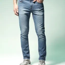 Flying Machine Men Blue Slim Fit Mid-Rise Clean Look Stretchable Jeans-picture-23