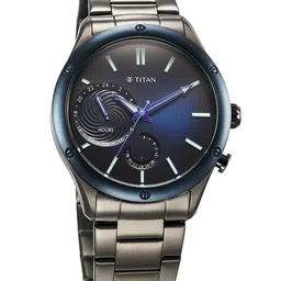 Titan Men Dial & Stainless Steel Bracelet Style Straps Analogue Watch 10009KM01 image 2
