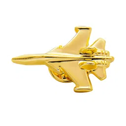 bodha Shining Jewel - By Shivansh Men Gold-Plated Jet Aircraft Design Brooch-picture-31