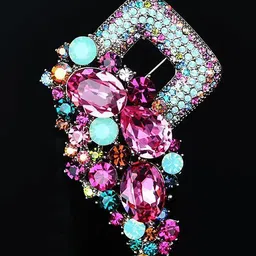 SYGA Women Stone Studded Lapel Pin-picture-26