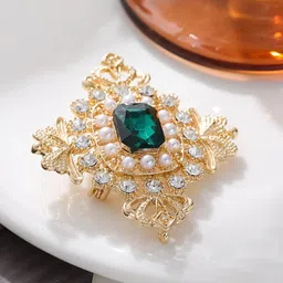 SYGA Women Crystal Rhinestone Studded Pin Brooch-picture-14