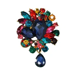SYGA Women Crystal Rhinestone Studded Pin Brooch-image-44