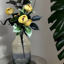 Akaar Yellow 1 Pieces Peony Artificial Flower image 1