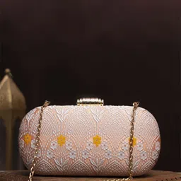 ARTKLIM Embroidered Box Clutch image 1