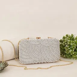 FABBHUE Embroidered Box Clutch image 1