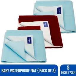 weewish Waterproof - Cotton, Fleece Dry Sheet - Reusable & Washable-(Small) - Pack of 3-picture-30